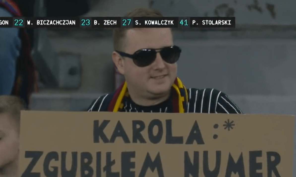 Pamiętacie tego kibica? Już znalazł swoją wybrankę! Zdjęcie główne wpisu