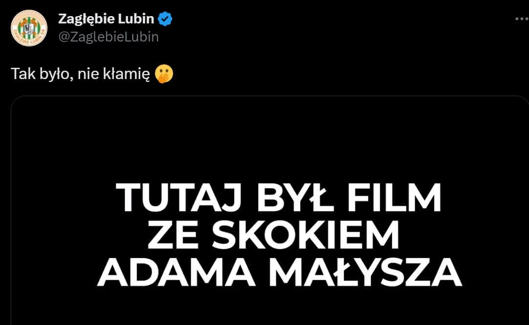 TVP Sport przyczepiło się do praw autorskich. Bezbłędna riposta Zagłębia Lubin Zdjęcie główne wpisu