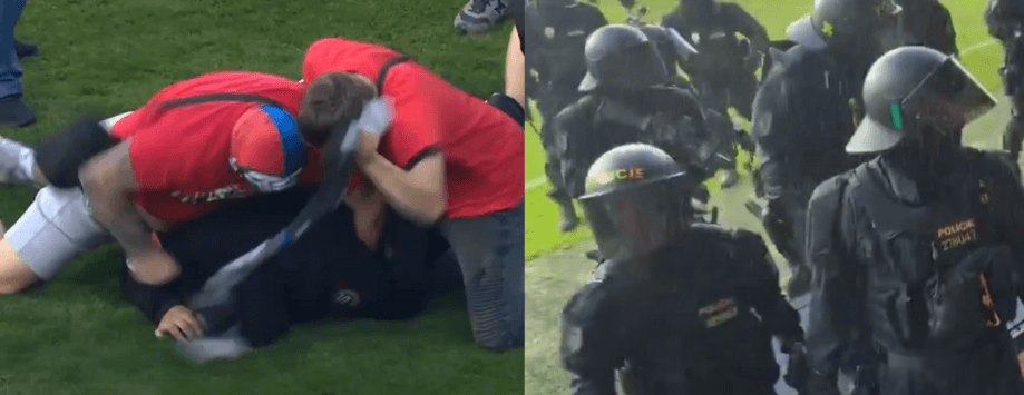 Bójka na murawie po finale pucharu Czech. Musiała interweniować policja [WIDEO] Zdjęcie główne wpisu