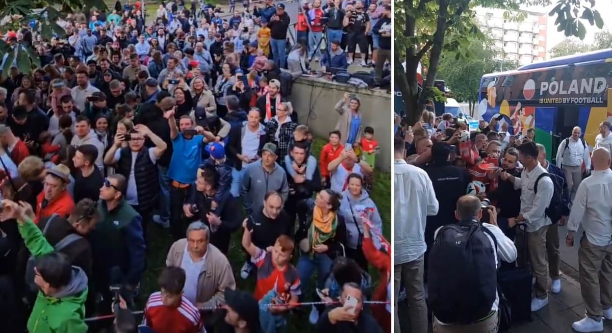 Polscy piłkarze już w Niemczech! Gorące przywitanie przez kibiców [WIDEO] Zdjęcie główne wpisu