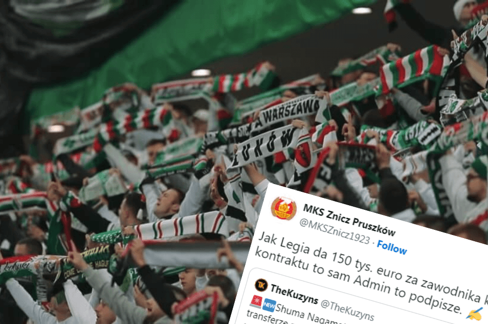 Znicz Pruszków reaguje na plotkę transferową Legii Warszawa. „Niech dadzą 100 tysięcy, ale blikiem” Zdjęcie główne wpisu