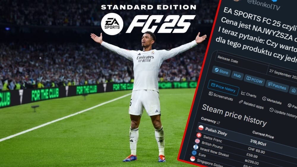 EA FC 25 z najwyższą ceną na świecie… w Polsce. Za nową grę musimy zapłacić prawie 320 złotych Zdjęcie główne wpisu
