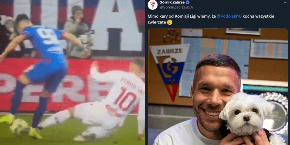 Górnik komentuje karę dla Lukasa Podolskiego. „Kocha wszystkie zwierzęta” Zdjęcie główne wpisu