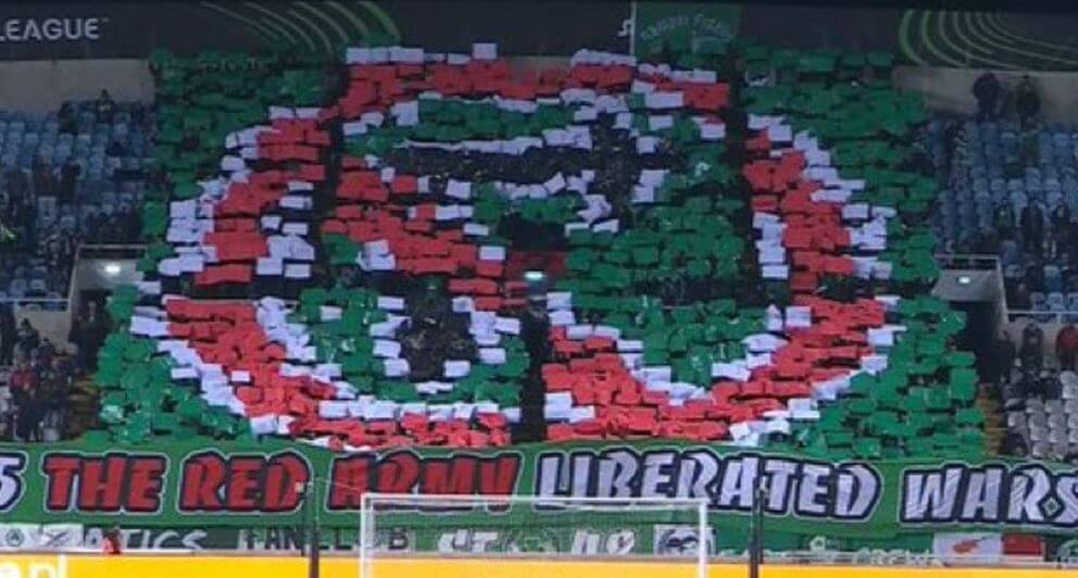 UEFA robi sobie jaja. Omonia ukarana za mecz z Legią, ale nie za transparenty Zdjęcie główne wpisu