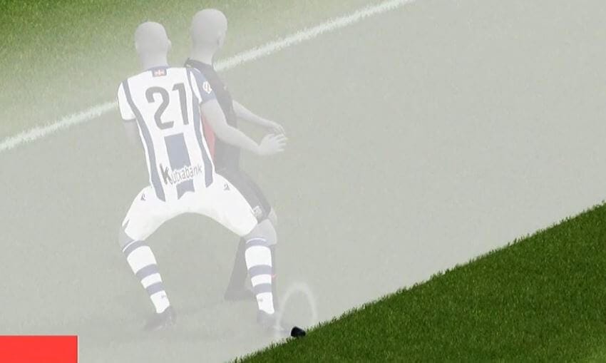 Kontrowersja sędziowska w LaLiga. Przy wyznaczaniu spalonego sędziowie pomylili but Lewandowskiego z butem obrońcy? [WIDEO] Zdjęcie główne wpisu