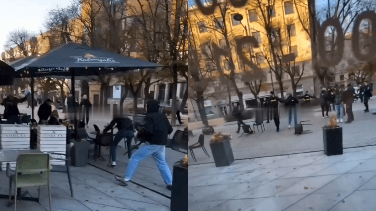 Bójka przed meczem Litwy z Polską. W ruch poszły stoły i krzesła [WIDEO] Zdjęcie główne wpisu