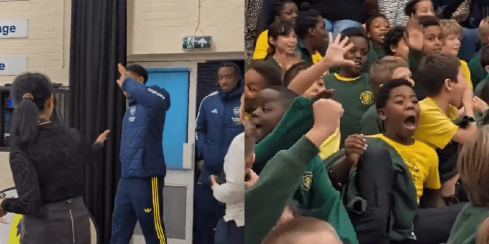 Piłkarze Arsenalu odwiedzili jedną z angielskich szkół! Reakcja dzieci mówi sama za siebie [WIDEO] Zdjęcie główne wpisu