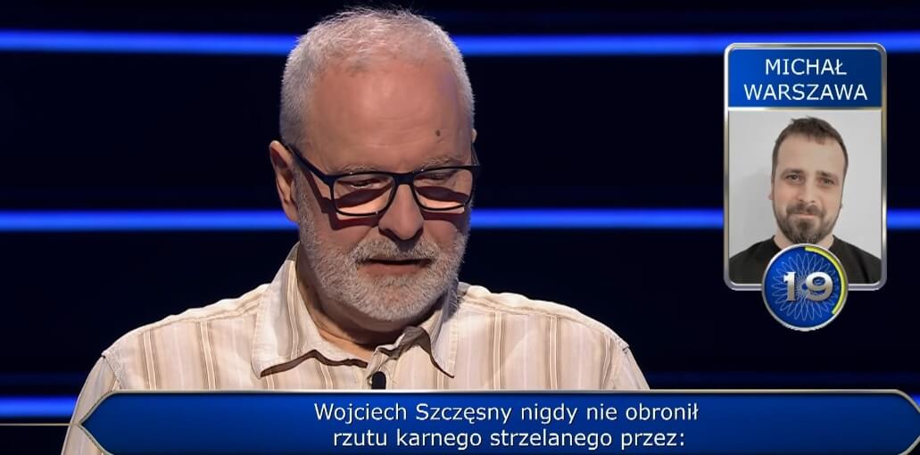 Padło pytanie o Wojciecha Szczęsnego w „Milionerach”! Uczestnik nie znał odpowiedzi Zdjęcie główne wpisu