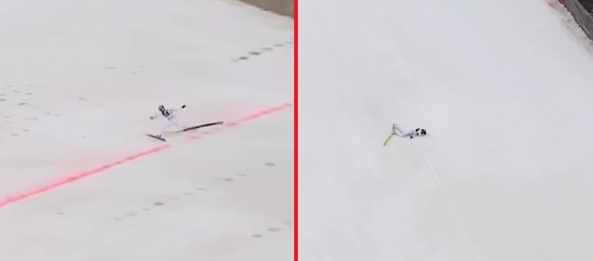 Upadek Kacpra Tomasiaka na mamuciej skoczni w Vikersund. Są pierwsze wieści [WIDEO] Obraz wpisu