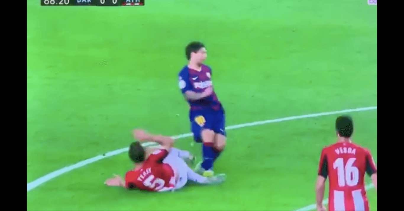 Leo Messi powinien wylecieć z boiska? VAR nie zareagował! Obraz wpisu