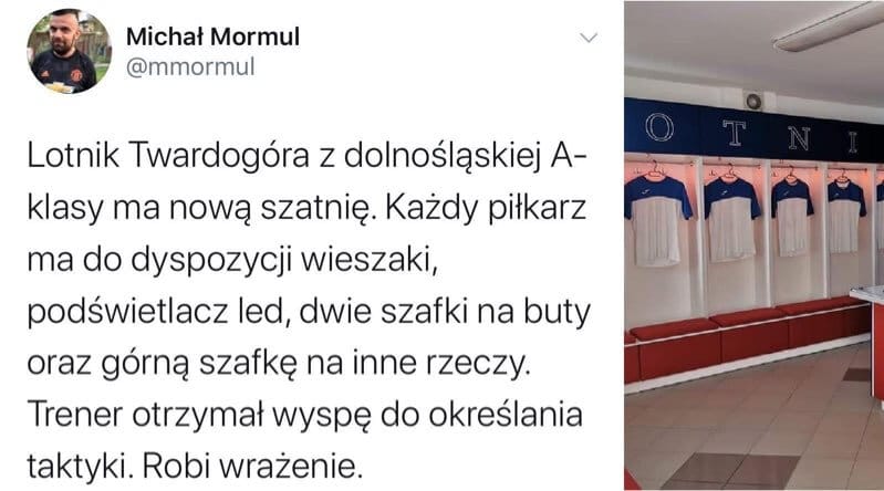 Niesamowite! Klub z A-klasy ma szatnię niczym z ekstraklasy! [ZDJĘCIA] Obraz wpisu