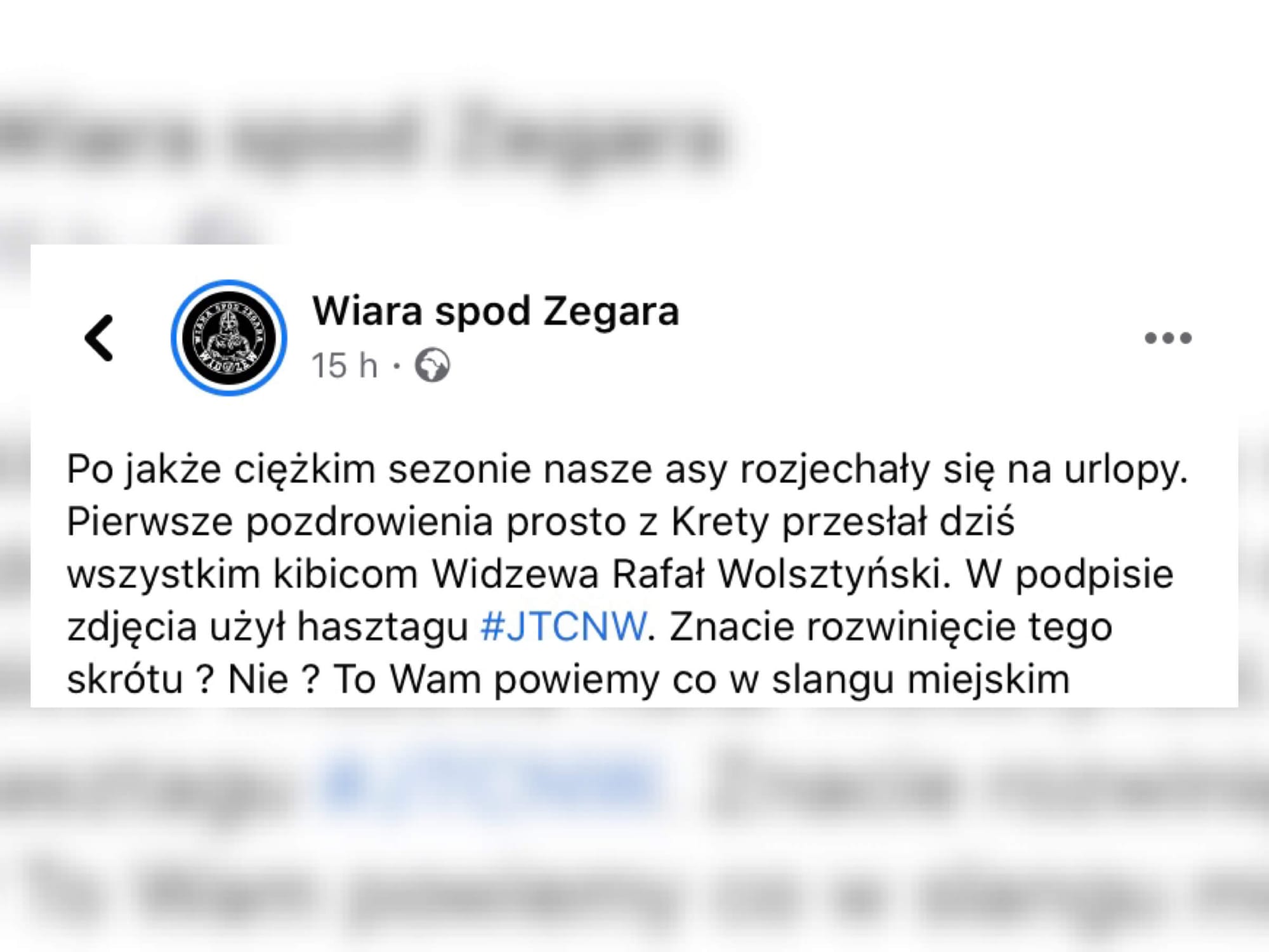 Konflikt w Widzewie na linii kibice-piłkarze trwa w najlepsze! Jest kolejny wpis ultrasów Obraz wpisu