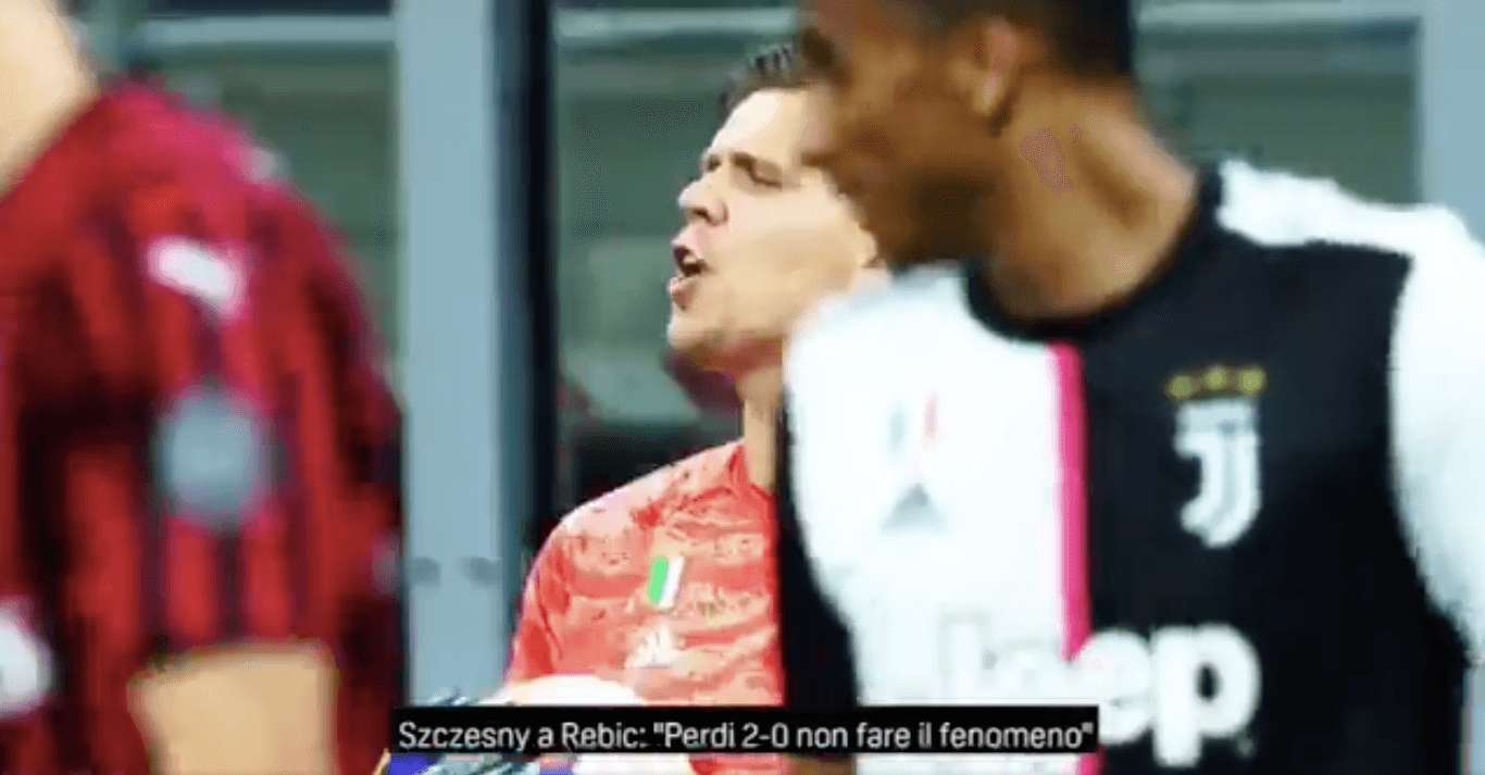 „Odważne” zachowanie Szczęsnego! Zaczepił Rebicia, po czym wpuścił 4 gole [WIDEO] Obraz wpisu