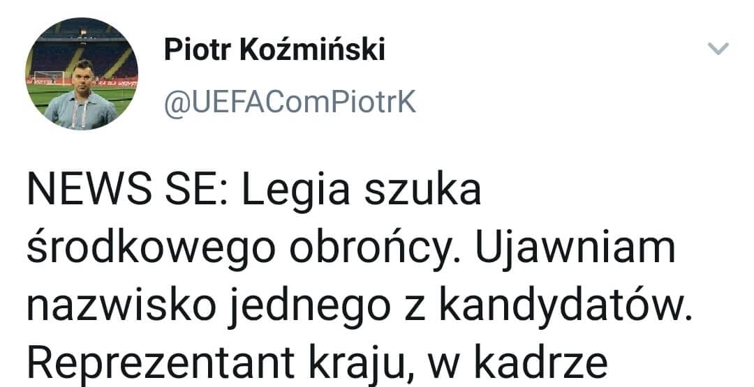 Legia nie zatrzymuje się na rynku transferowym! Tym razem na celowniku obrońca Obraz wpisu