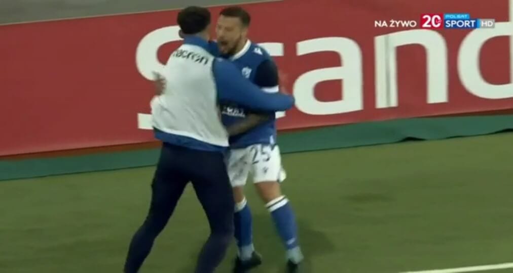 Lech na prowadzeniu! Pedro Tiba wykorzystał błąd obrońcy [WIDEO] Obraz wpisu