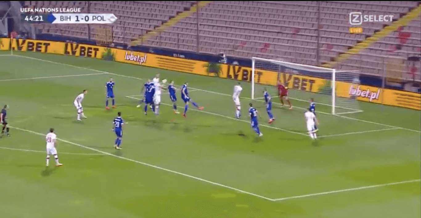 Polacy wyrównują do szatni! Ilu Bośniaków potrzeba, aby zatrzymać Glika? [WIDEO] Obraz wpisu