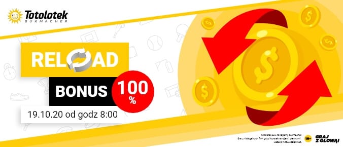 Bonus 100% do 100 zł w Totolotku! Obraz wpisu