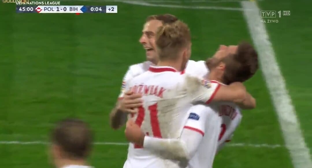 Polska prowadzi 2:0 z Bośnią! Lewandowski i Linetty z golem [WIDEO] Obraz wpisu
