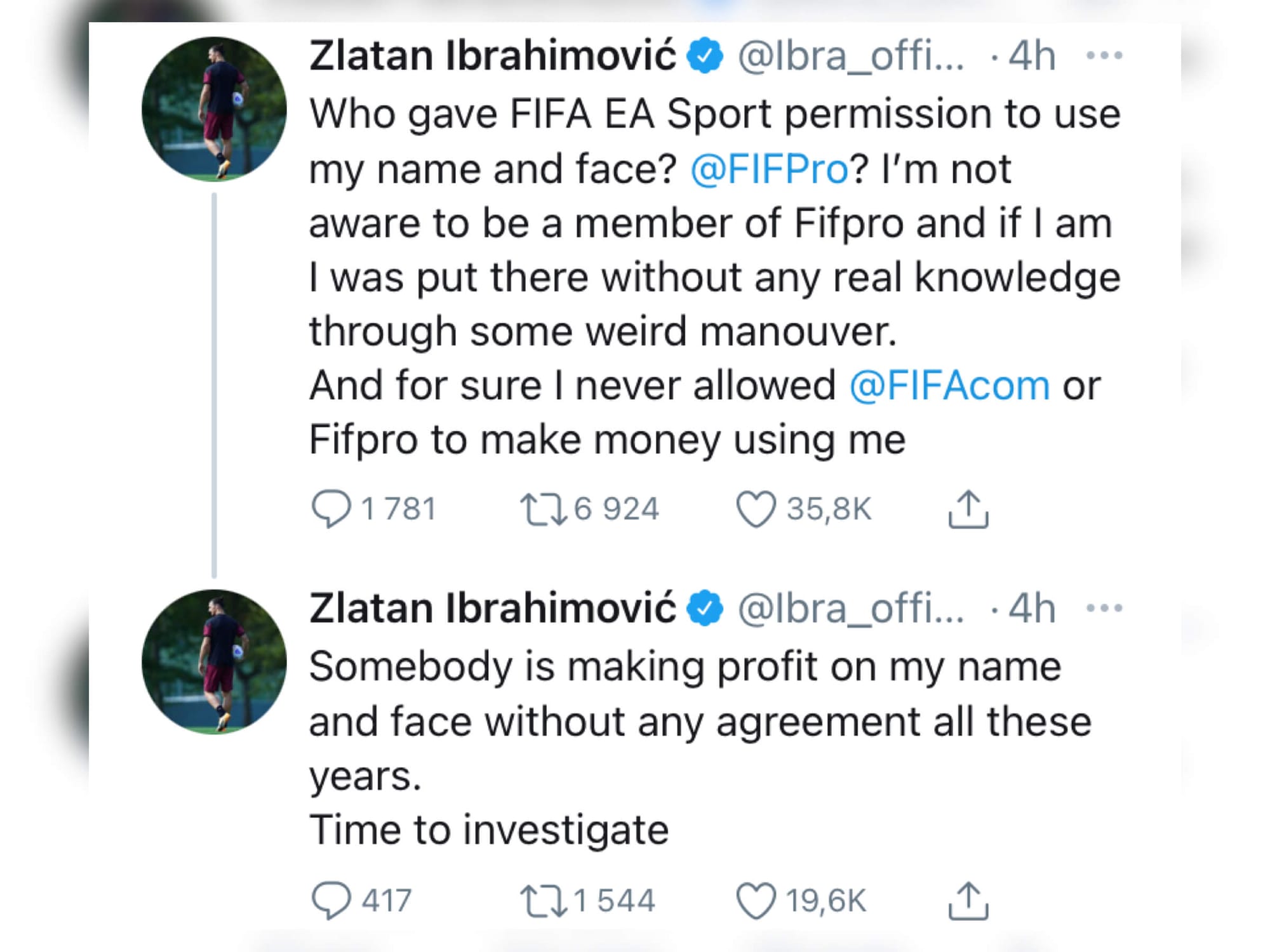 Ibrahimović zaatakował EA Sports! Powodem wysoki kontrakt Beckhama? Obraz wpisu