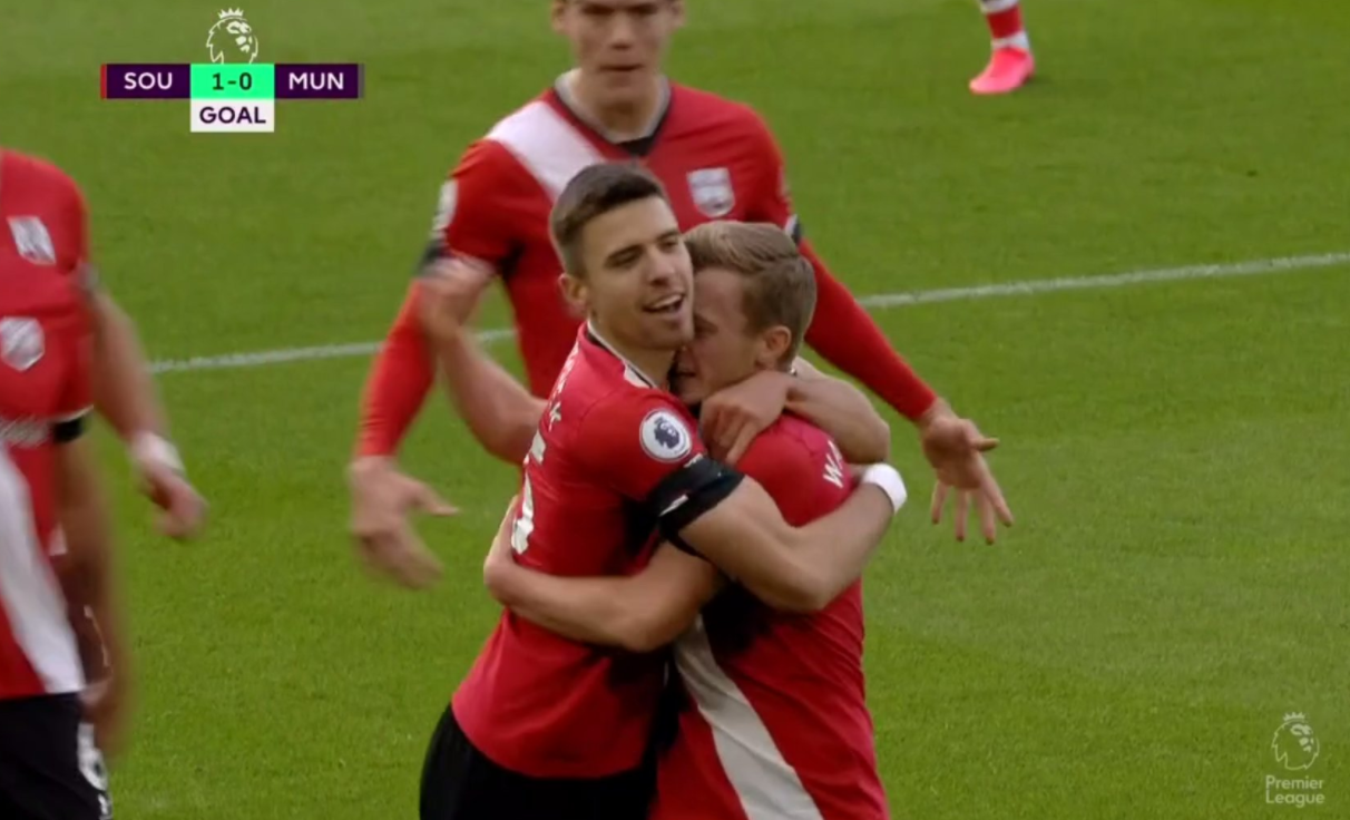 Jan Bednarek strzela gola Manchesterowi United! Southampton na prowadzeniu [WIDEO] Obraz wpisu