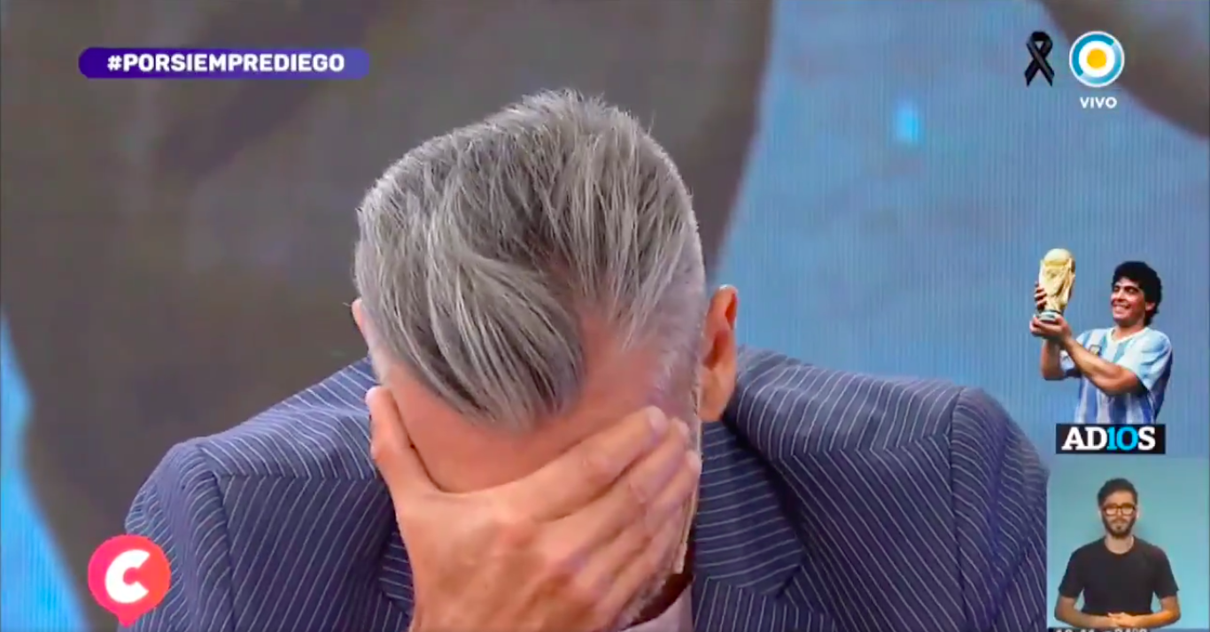 Legendarny piłkarz rozpłakał się wspominając Maradonę. „To jest silniejsze ode mnie” Obraz wpisu