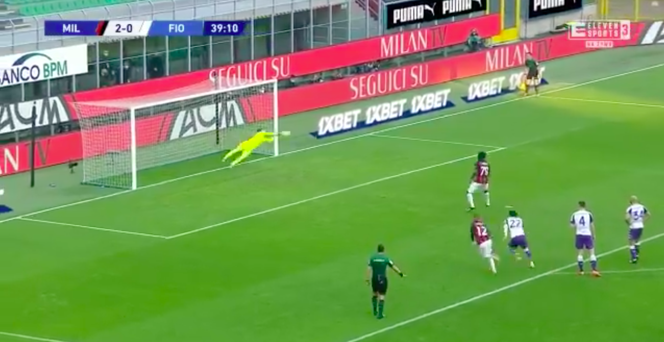 Drągowski broni rzut karny w meczu z AC Milanem! Świetna interwencja Polaka! [WIDEO] Obraz wpisu