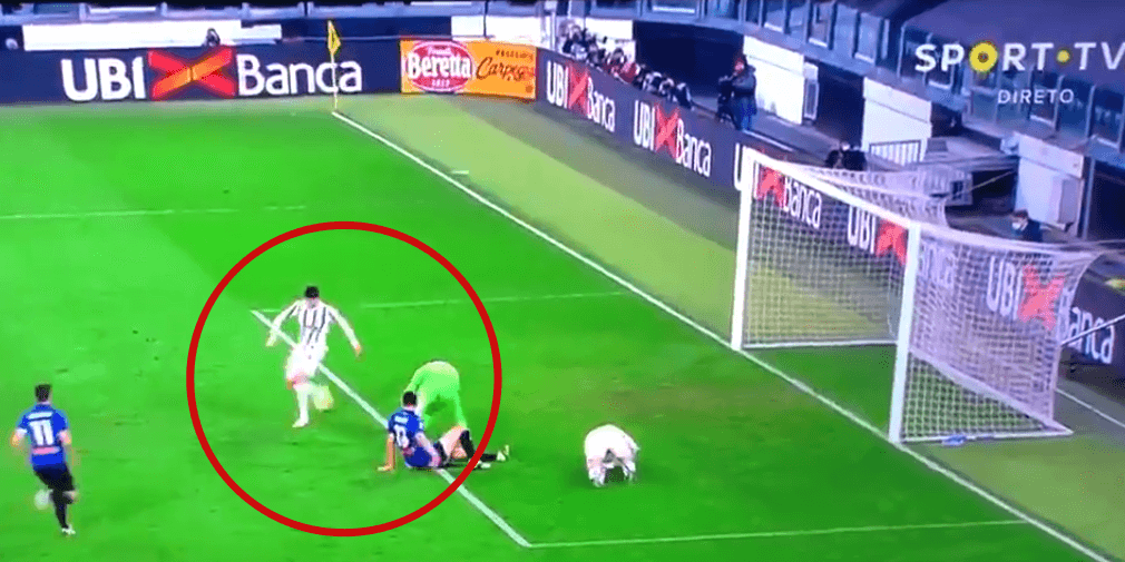 Ekstraklasa w Serie A. Kuriozalny strzał piętką Alvaro Moraty [WIDEO] Obraz wpisu