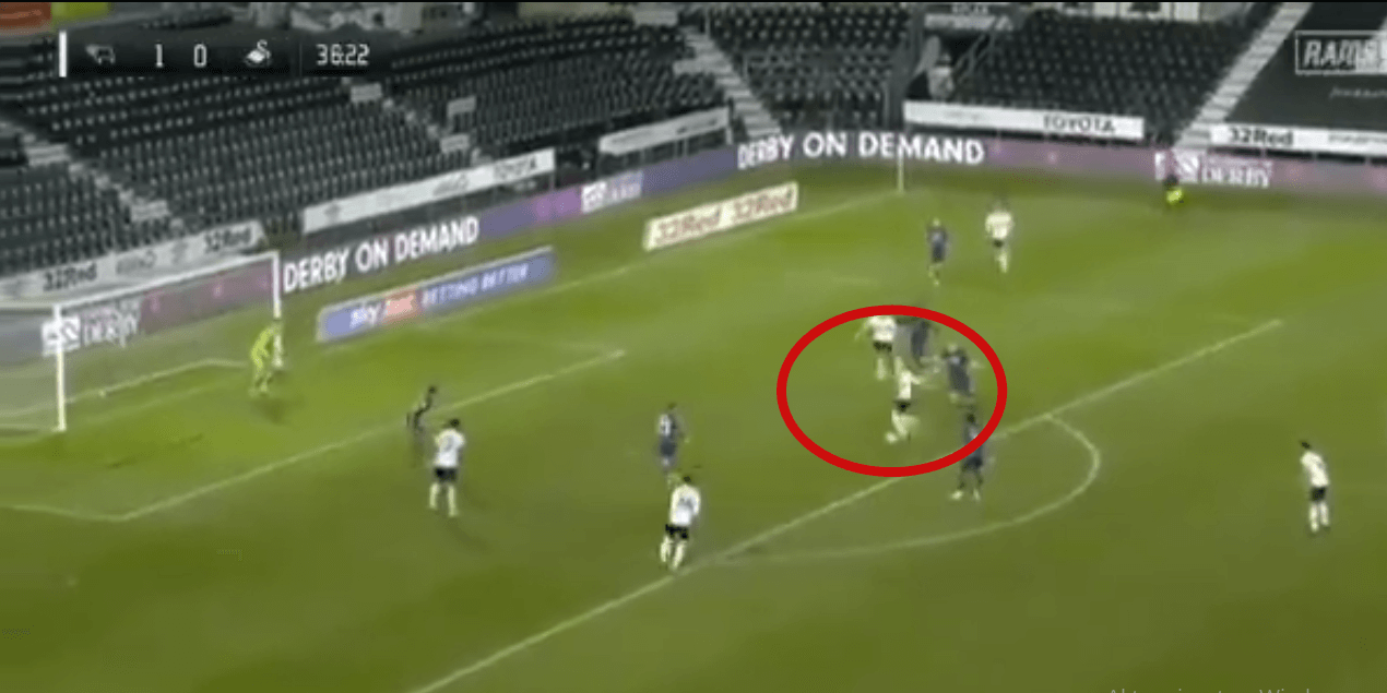 Piękny gol Kamila Jóźwiaka! Pierwsza bramka w Derby County i to jaka [WIDEO] Obraz wpisu