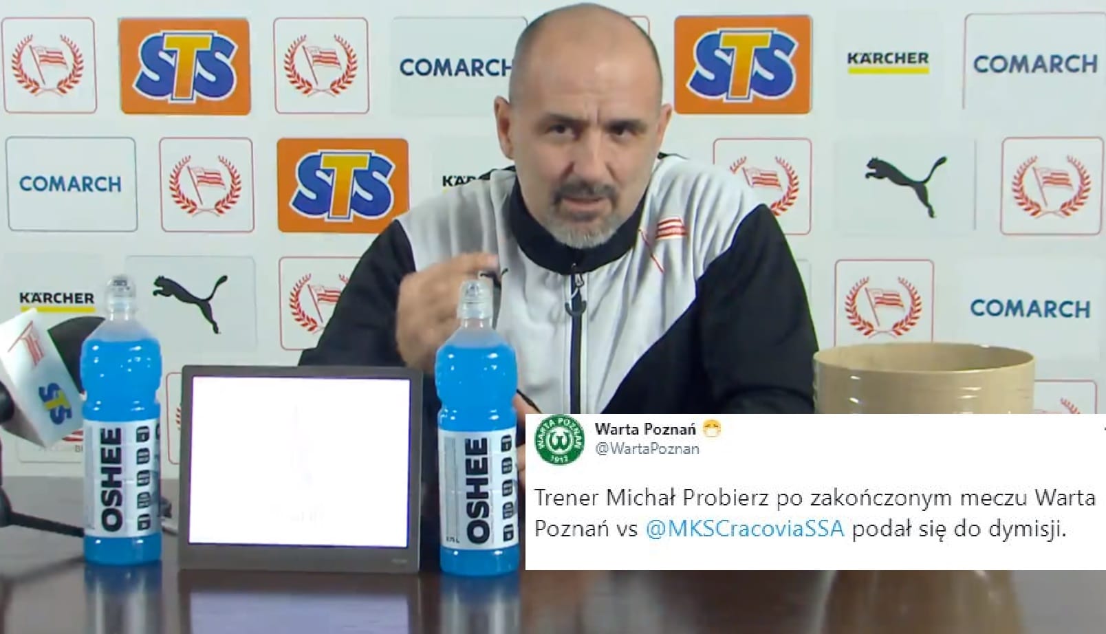 Michał Probierz podał się do dymisji po porażce z Wartą Poznań. „Muszę odpocząć” Obraz wpisu