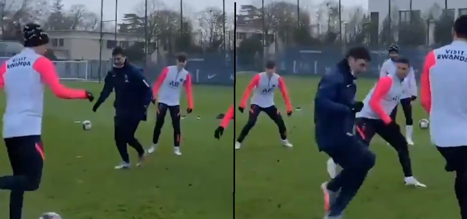 Pochettino ograny na treningu PSG. Z pewnością zapamięta to na długo [WIDEO] Obraz wpisu