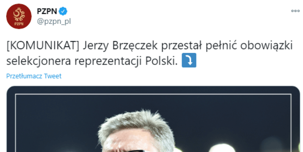 OFICJALNIE! Jerzy Brzęczek zwolniony z roli selekcjonera reprezentacji Polski Obraz wpisu