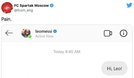 Spartak Moskwa napisał do Messiego! Bolesna odpowiedź Argentyńczyka Obraz wpisu