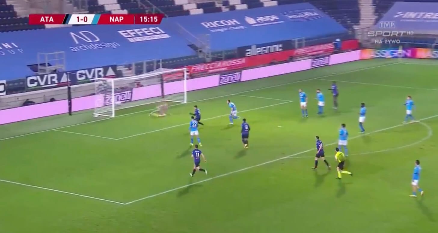 Świetna klepka Atalanty! Napoli nie wiedziało, co się dzieje [WIDEO] Obraz wpisu