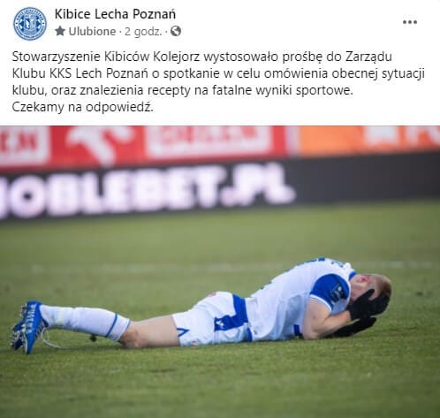 Gorące dni w Wielkopolsce. Lech Poznań podjął decyzję ws. Dariusza Żurawia, a kibice chcą się spotkać z zarządem Obraz wpisu