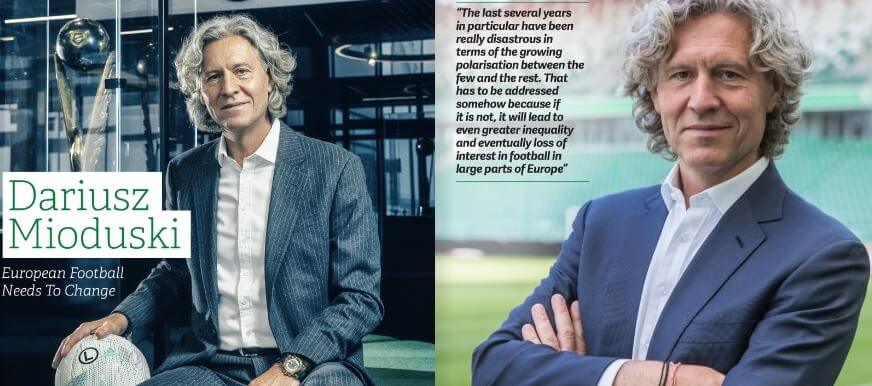 Dariusz Mioduski na okładce prestiżowego magazynu. Właściciel Legii opowiada o potrzebnych zmianach w piłce nożnej Obraz wpisu