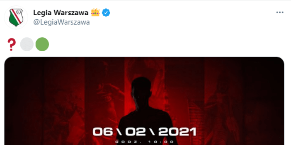 Tajemniczy wpis Legii Warszawa. Kibice zastanawiają się, o co chodzi Obraz wpisu