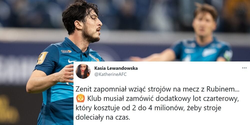 Niecodzienna sytuacja w Rosji. Zenit zapomniał wziąć strojów na mecz z Rubinem Kazań Obraz wpisu