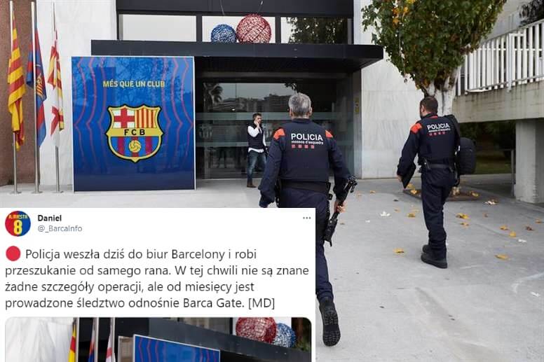 Duża afera w FC Barcelonie. Policja przeszukuje biura klubu [ZDJĘCIA] Obraz wpisu