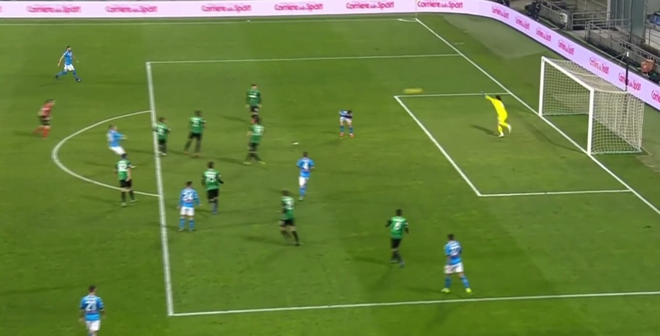 Zieliński zza pola karnego! Niezły strzał Polaka [WIDEO] Obraz wpisu