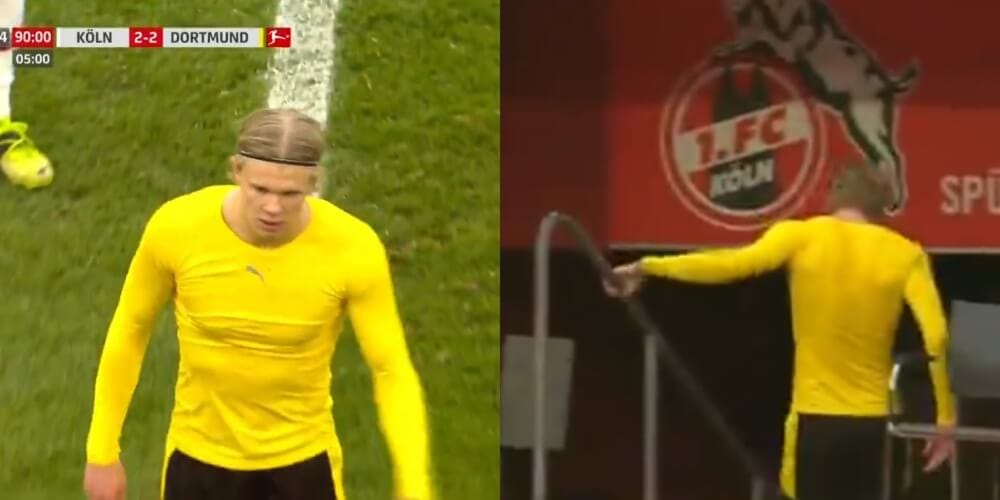 Haaland wybuchł po meczu z Koeln. „Ku*wa, nienawidzę tego” [WIDEO] Obraz wpisu