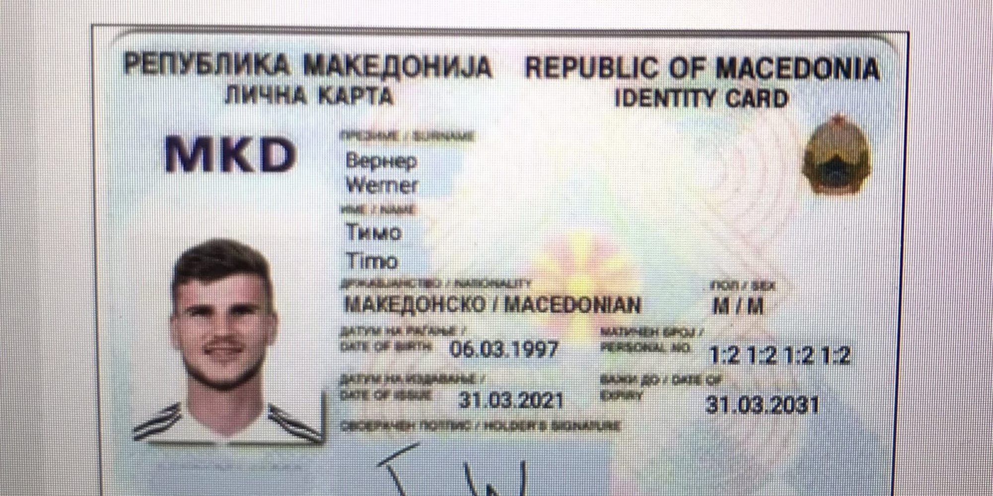 Macedońskie media naśmiewają się z Timo Wernera. „Przyznali” mu obywatelstwo Obraz wpisu