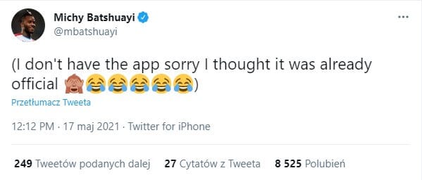 Batshuayi za wcześnie ogłosił swoje powołanie. Federacja ukarała go… 50 pompkami do zrobienia na pierwszym treningu Obraz wpisu