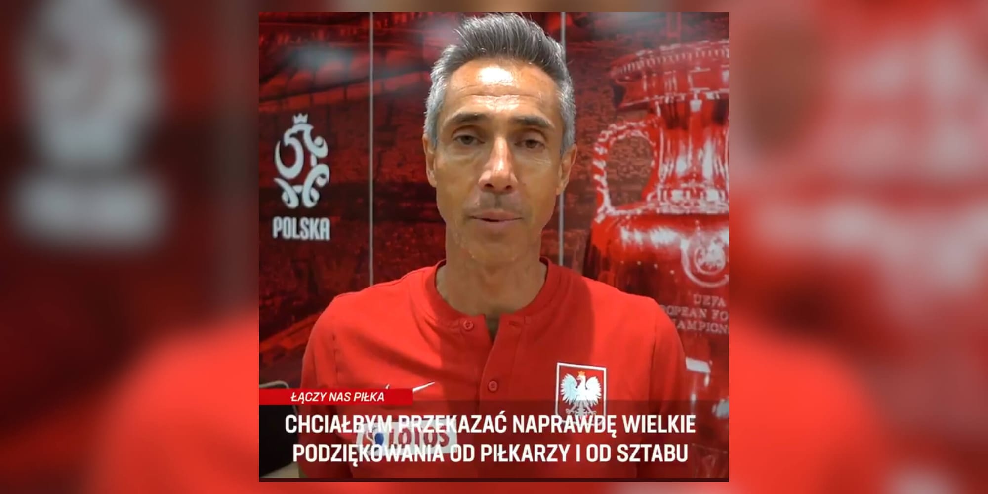 Specjalna wiadomość dla polskich kibiców! Paulo Sousa dziękuje za wsparcie [WIDEO] Obraz wpisu