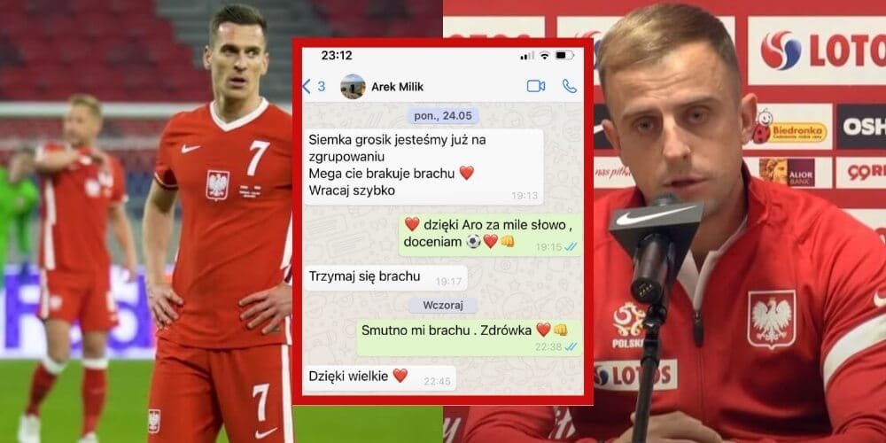 Tak wspierali się Milik i Grosicki! Piękna wymiana wiadomości między piłkarzami Obraz wpisu