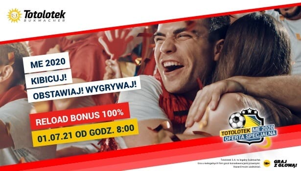 Reload bonus 100% do 100 PLN w Totolotku Obraz wpisu