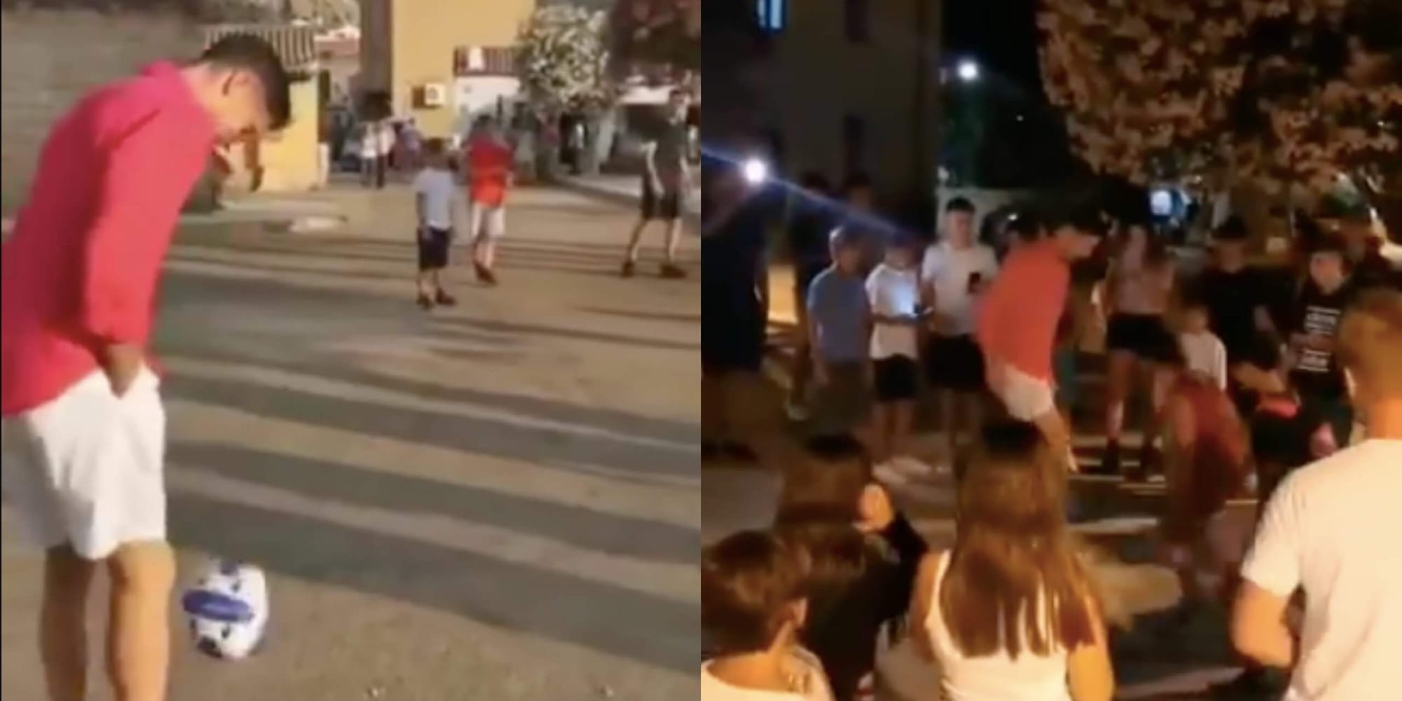 Lewandowski nie ma spokoju na wakacjach. Polak ogrywa kibiców na ulicy [WIDEO] Obraz wpisu