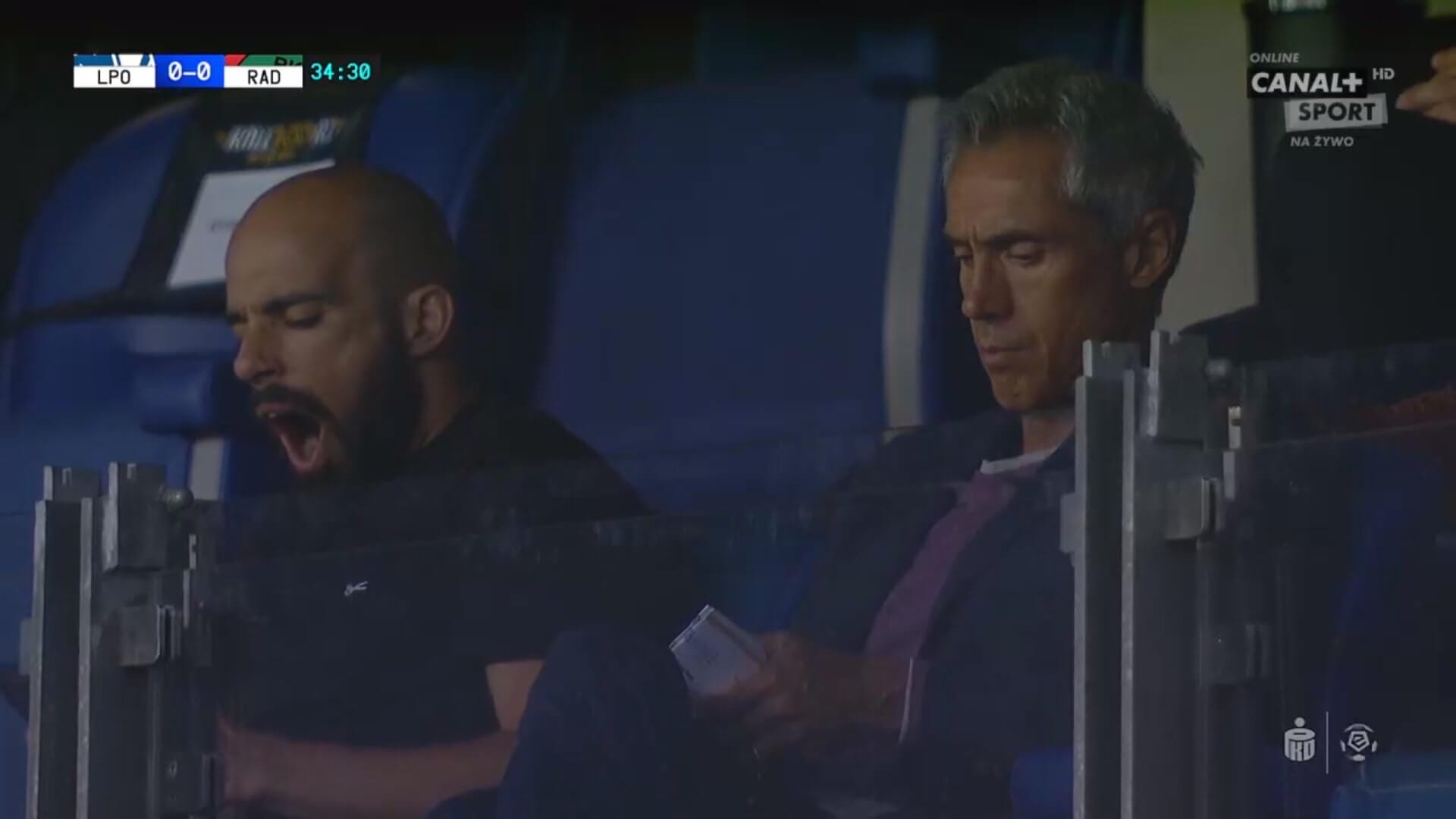 Zdegustowany Sousa. Selekcjoner reprezentacji znudzony na meczu Lech – Radomiak Obraz wpisu