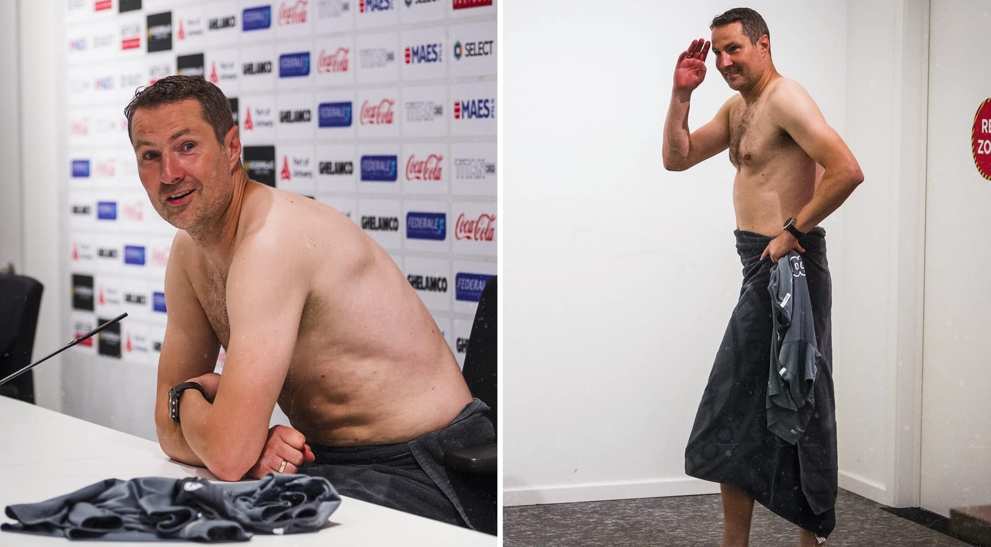 Klub z Belgii awansował do fazy grupowej Ligi Europy. Trener przyszedł na konferencję nago Obraz wpisu