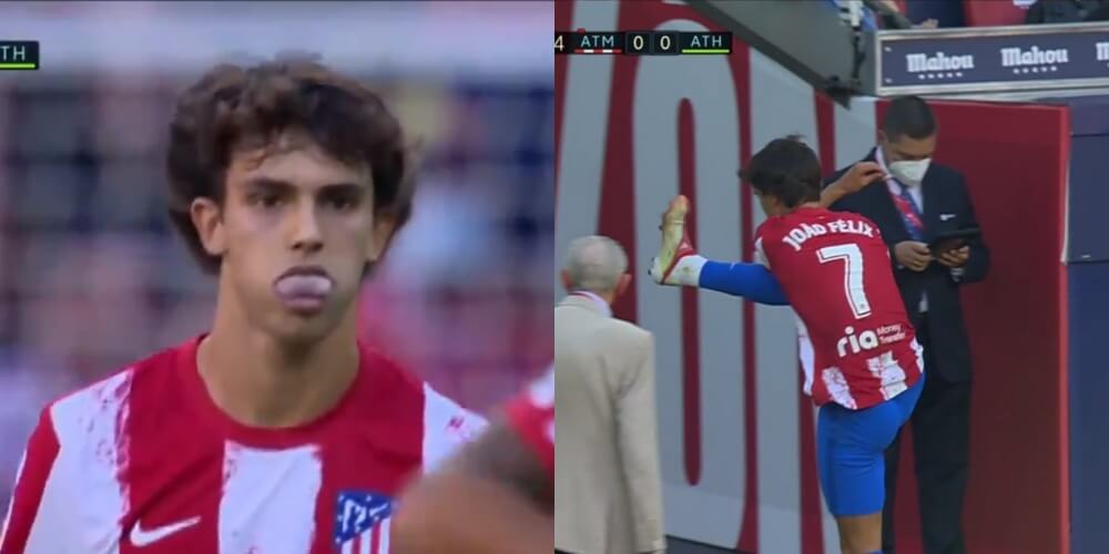 Felix spędził na boisku 18 minut. Wyleciał z boiska za nazwanie arbitra „szalonym” [WIDEO] Obraz wpisu