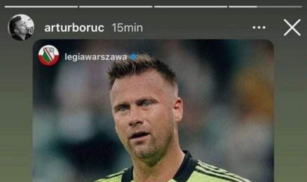 Artur Boruc znowu grzmi po meczu Legii. Dodał post, ale szybko go usunął [SCREEN] Obraz wpisu